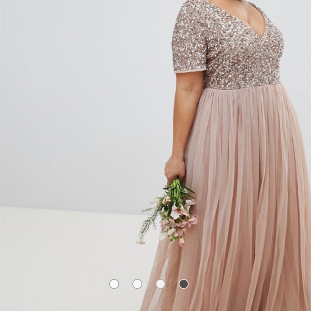 ASOS Maya tulle sequin bridesmaid dress